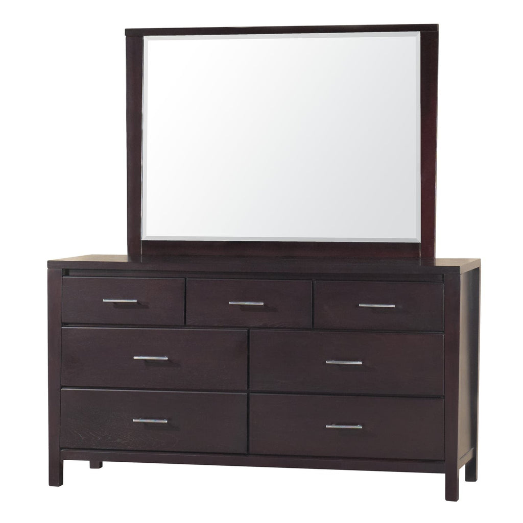 Modus Nevis 5PC E King Bedroom Set w 2 Nightstand in Espresso