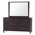 Modus Nevis 5PC Twin Platform Bedroom Set w Chest in Espresso