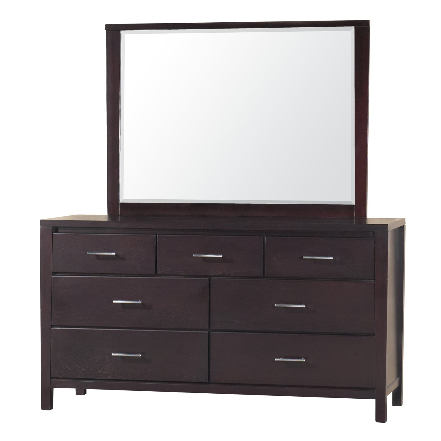 Modus Nevis 5PC Cal King Bedroom Set w 2 Nightstand in Espresso