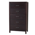 Modus Nevis 6PC Twin Bedroom Set w 2 Nightstand in Espresso