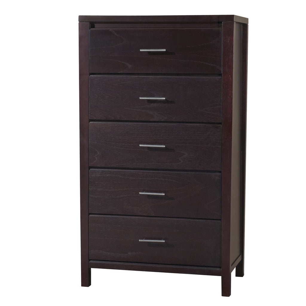 Modus Nevis 5PC Cal King Platform Bedroom Set w Chest in Espresso