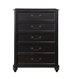 Homlegance Chest Herman Collection In Charcoal Brown Finish
