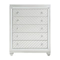 Homlegance Chest Leesa Collection In Silver Finish