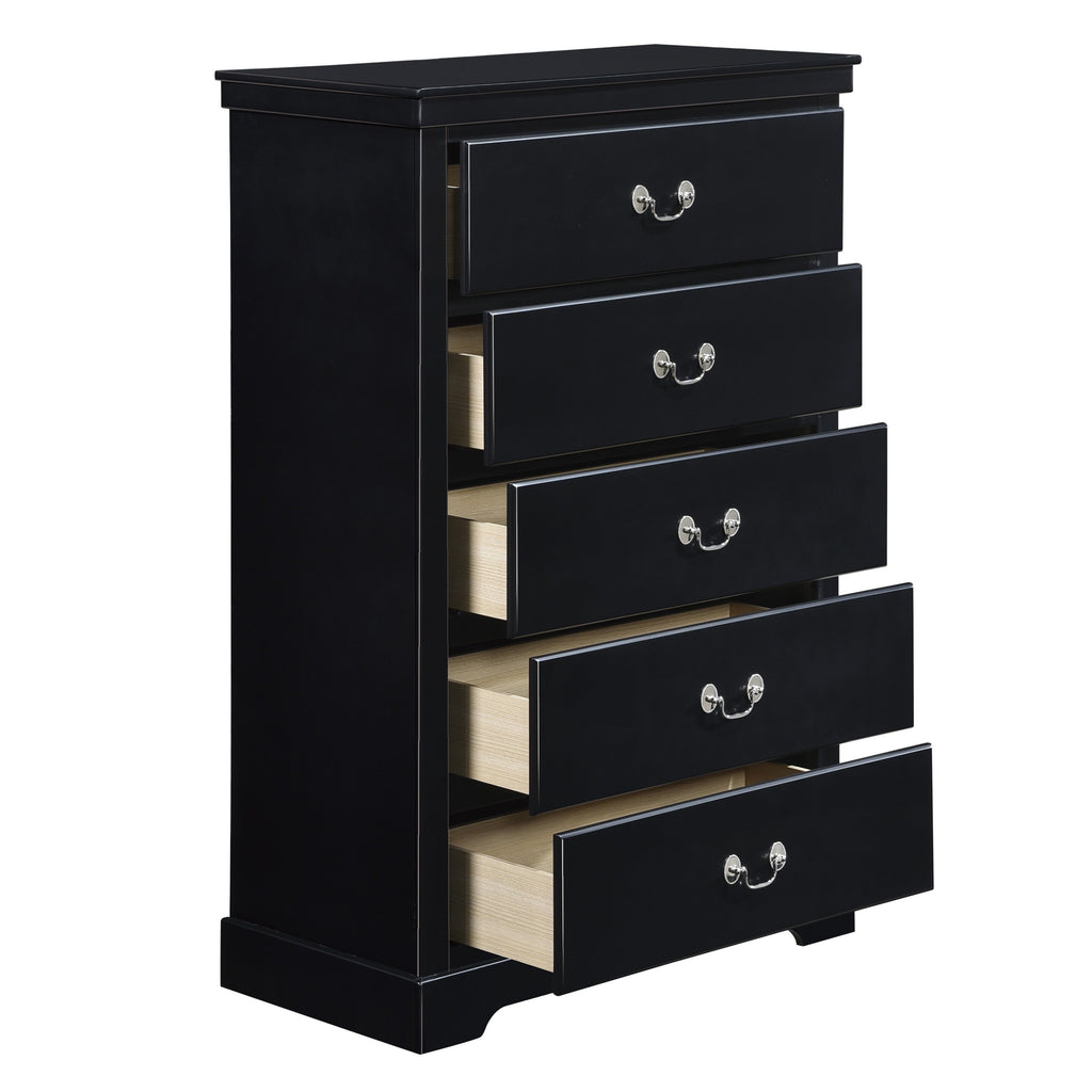Homlegance Chest Seabright Collection In Black Finish