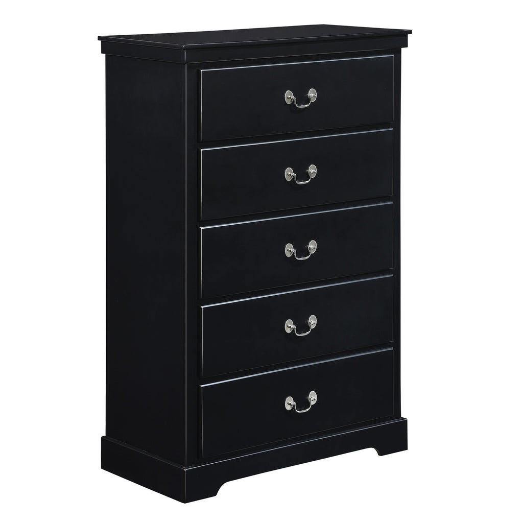 Homlegance Chest Seabright Collection In Black Finish