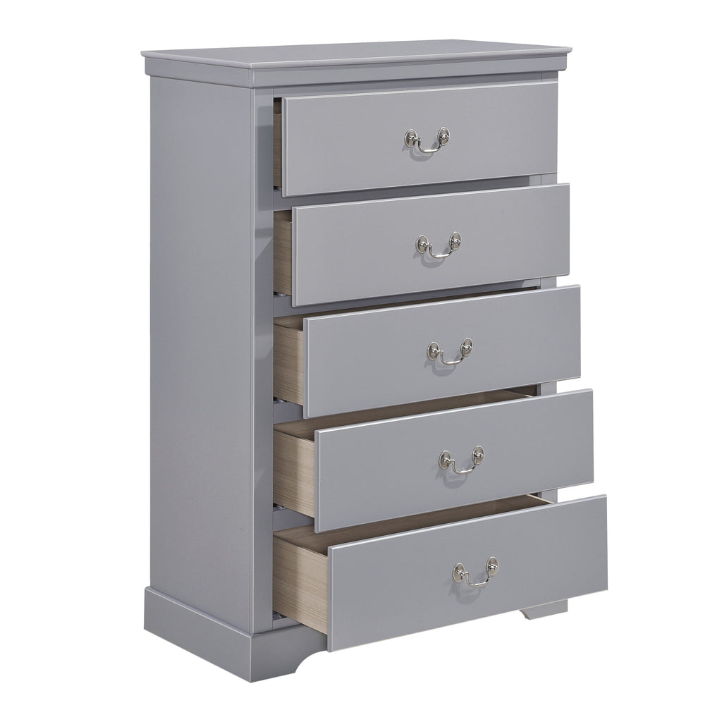 Homlegance Chest Seabright Collection In Gray Finish