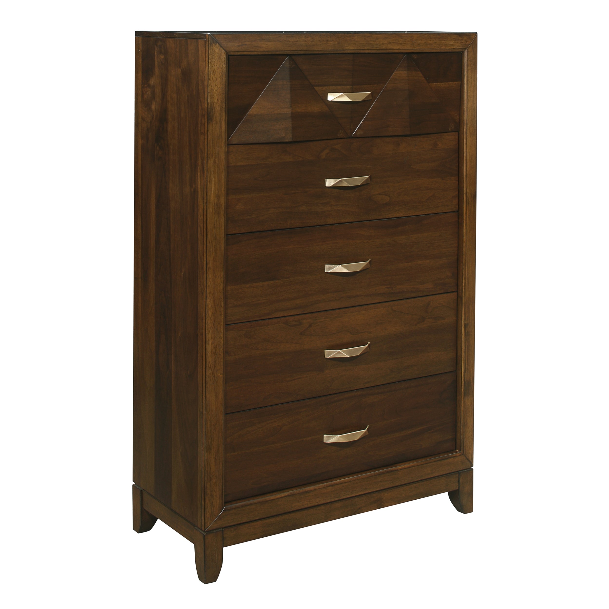 Homlegance Chest Aziel Collection In Walnut Finish