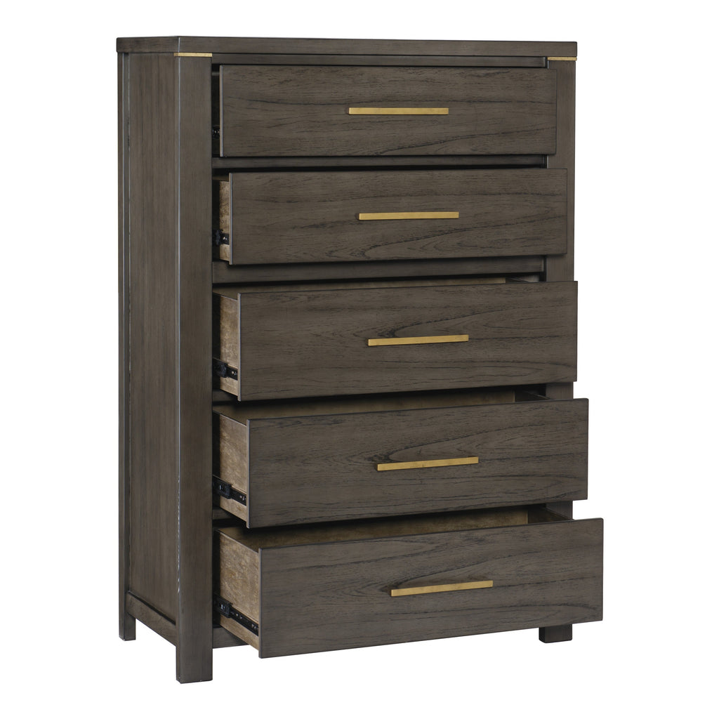 Homlegance Chest Scarlett Collection In Brownish Gray Finish