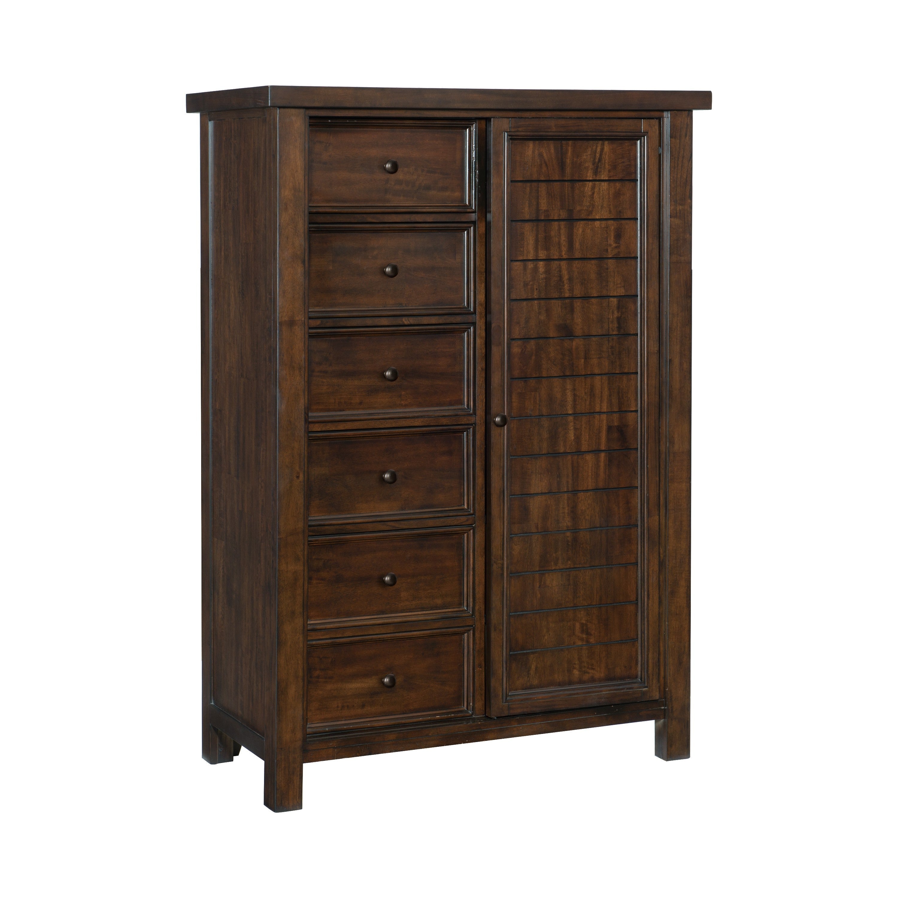 Homlegance Wardrobe Logandale Collection In Brown Finish