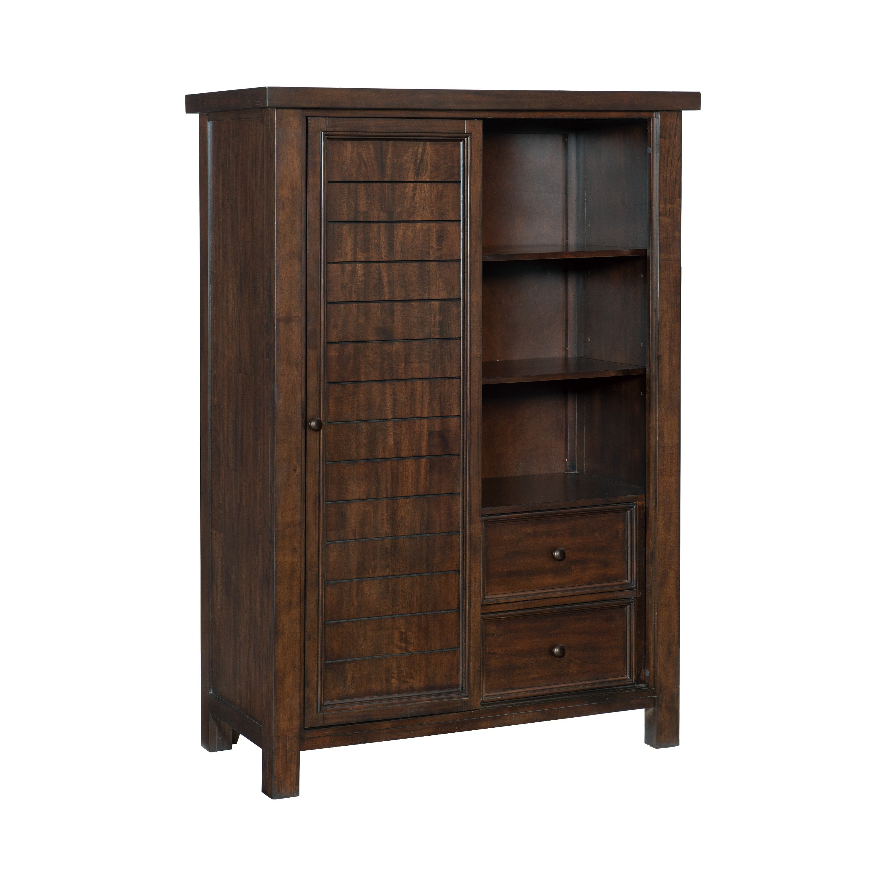 Homlegance Wardrobe Logandale Collection In Brown Finish