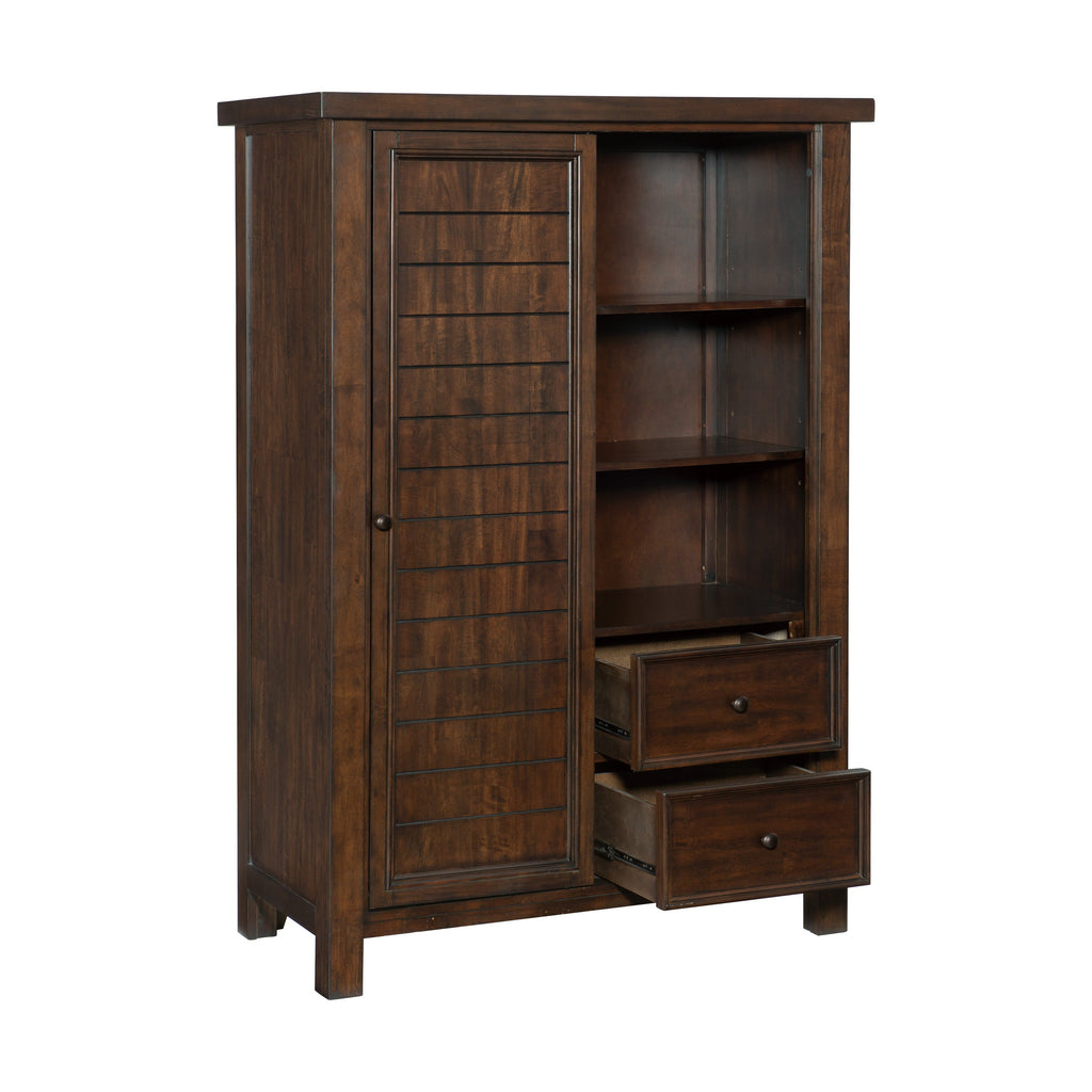 Homlegance Wardrobe Logandale Collection In Brown Finish