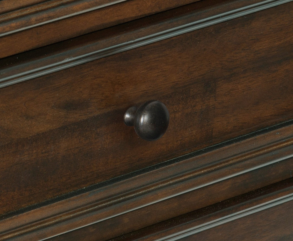Homlegance Wardrobe Logandale Collection In Brown Finish