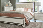 Homlegance Chest Salon Collection In Pearl White Metallic Finish