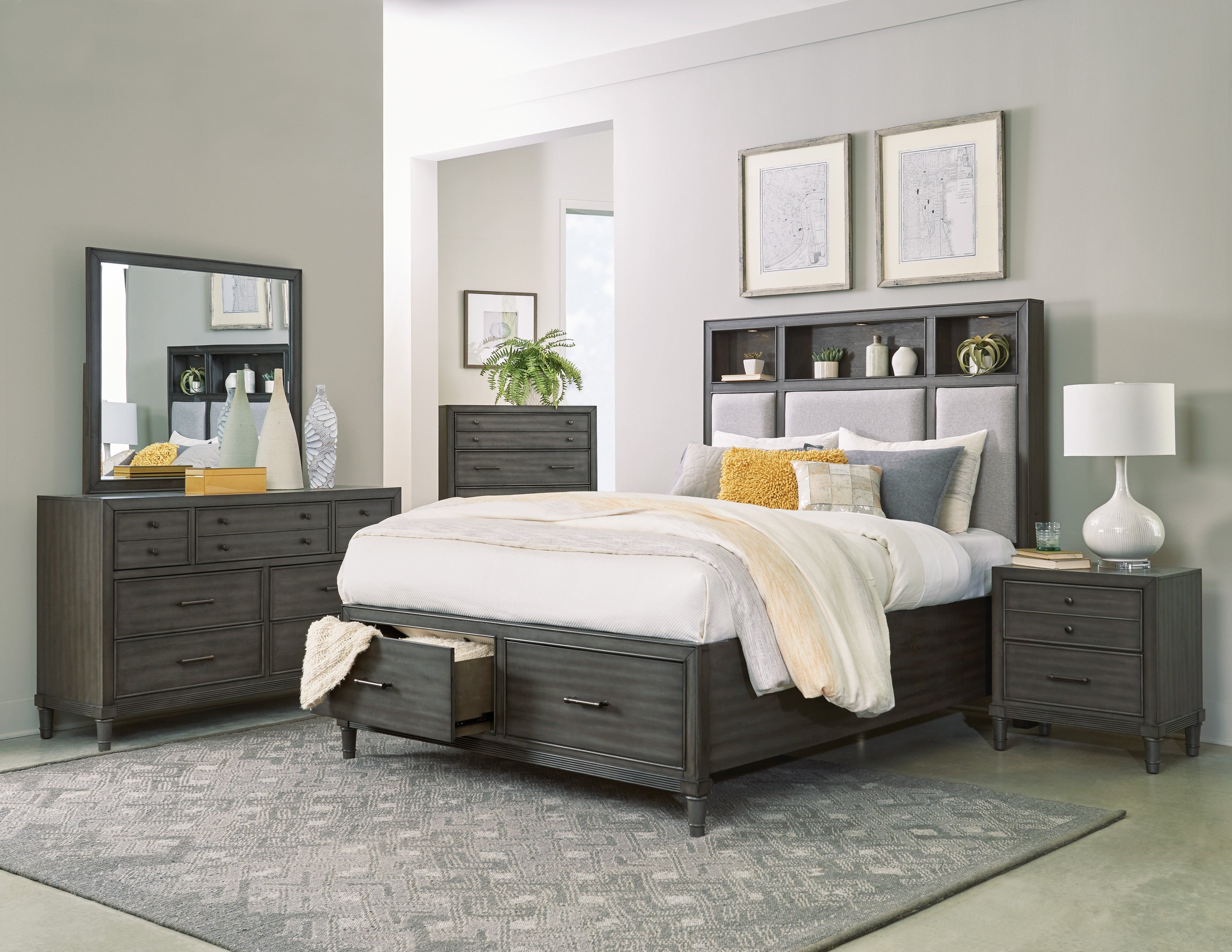 Homlegance Chest Wittenberry Collection In Gray Finish