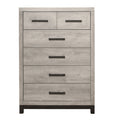 Homlegance Chest Zephyr Collection In 2-Tone Finish Light Gray And Gray