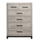 Homlegance Chest Zephyr Collection In 2-Tone Finish Light Gray And Gray