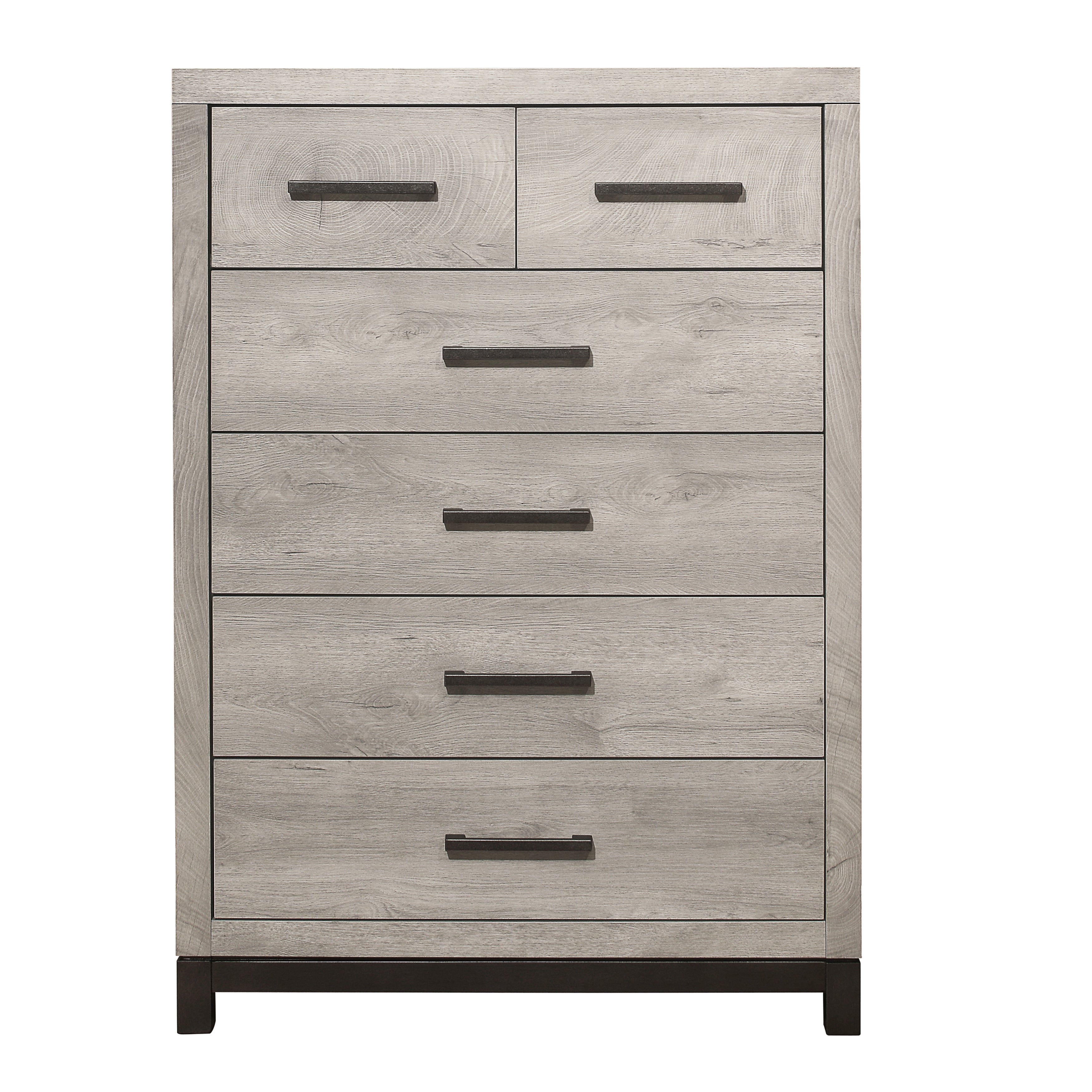 Homlegance Chest Zephyr Collection In 2-Tone Finish Light Gray And Gray