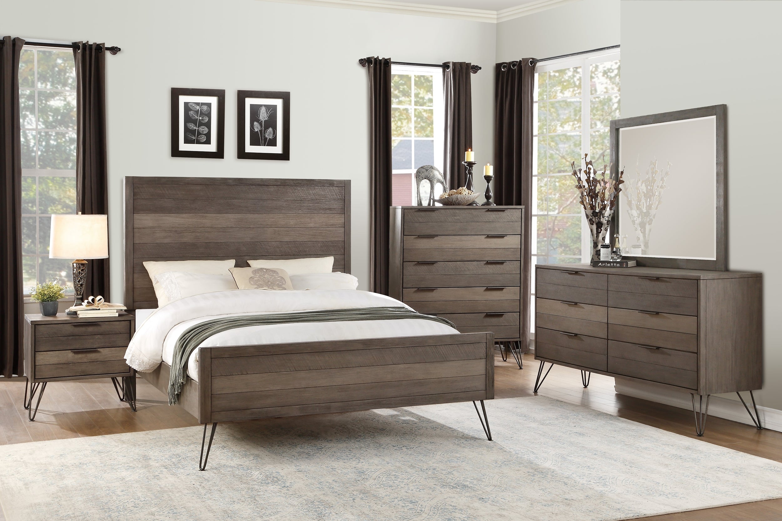 Homlegance Chest Urbanite Collection In 3-Tone Gray Finish