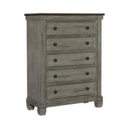 Homlegance Chest Weaver Collection In 2-Tone Finish Coffee And Antique Gray
