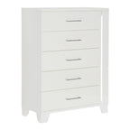 Homlegance Chest, Led Lighting Kerren Collection In White High Gloss Finish
