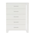 Homlegance Chest, Led Lighting Kerren Collection In White High Gloss Finish