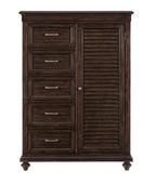 Homlegance Wardrobe Chest Cardano Collection In Driftwood Charcoal Finish