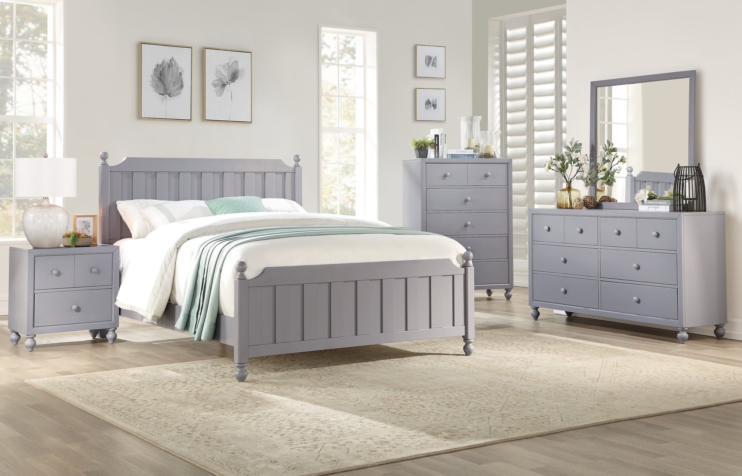 Homlegance Chest Wellsummer Collection In Gray Finish
