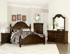 Homlegance Chest, Hidden Drawer Mont Belvieu Collection In Dark Cherry Finish