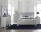 Homlegance Chest Allura Collection In Silver Finish