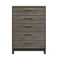 Homlegance Chest Vestavia Collection In 2-Tone Finish Antique Gray And Dark Brown