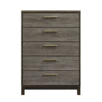 Homlegance Chest Vestavia Collection In 2-Tone Finish Antique Gray And Dark Brown
