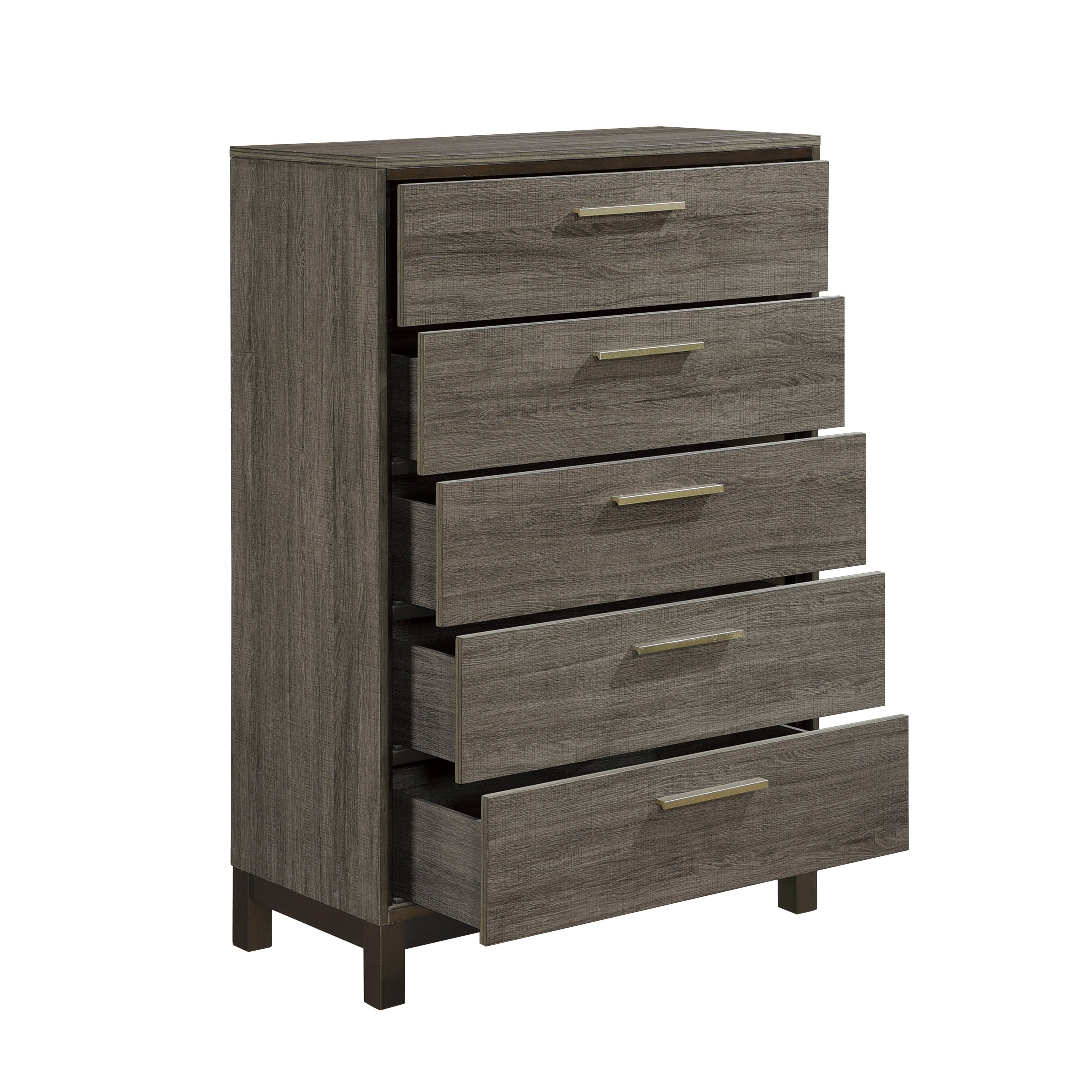 Homlegance Chest Vestavia Collection In 2-Tone Finish Antique Gray And Dark Brown