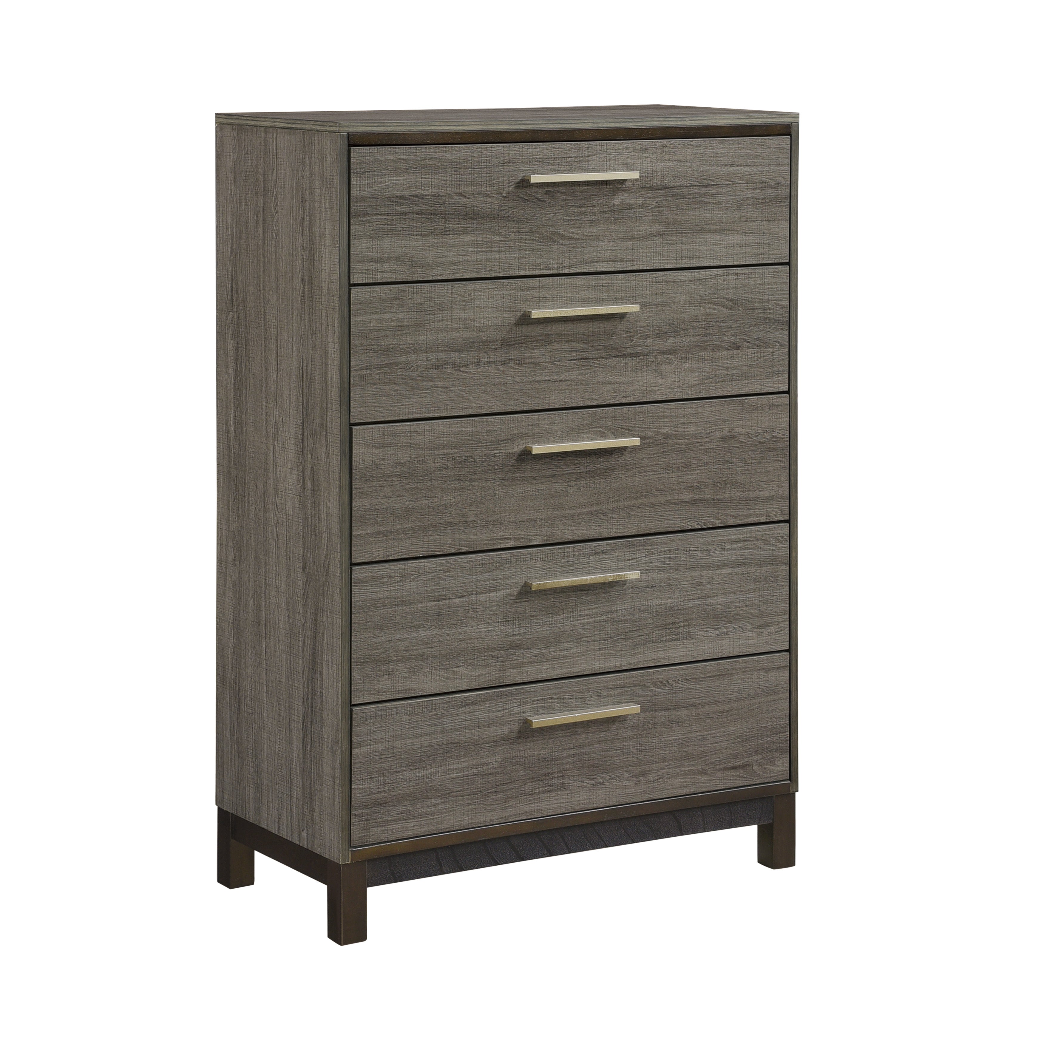 Homlegance Chest Vestavia Collection In 2-Tone Finish Antique Gray And Dark Brown