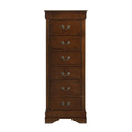 Homlegance Lingerie Chest, Hidden Drawer Mayville Collection In Brown Cherry Finish