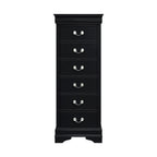 Homlegance Lingerie Chest, Hidden Drawer Mayville Collection In Black Finish