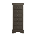 Homlegance Lingerie Chest, Hidden Drawer Mayville Collection In Stained Gray Finish