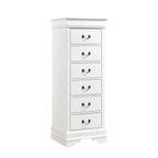 Homlegance Lingerie Chest, Hidden Drawer Mayville Collection In White Finish