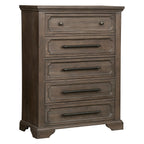 Homlegance Chest Toulon Collection In Distressed Dark Oak Finish