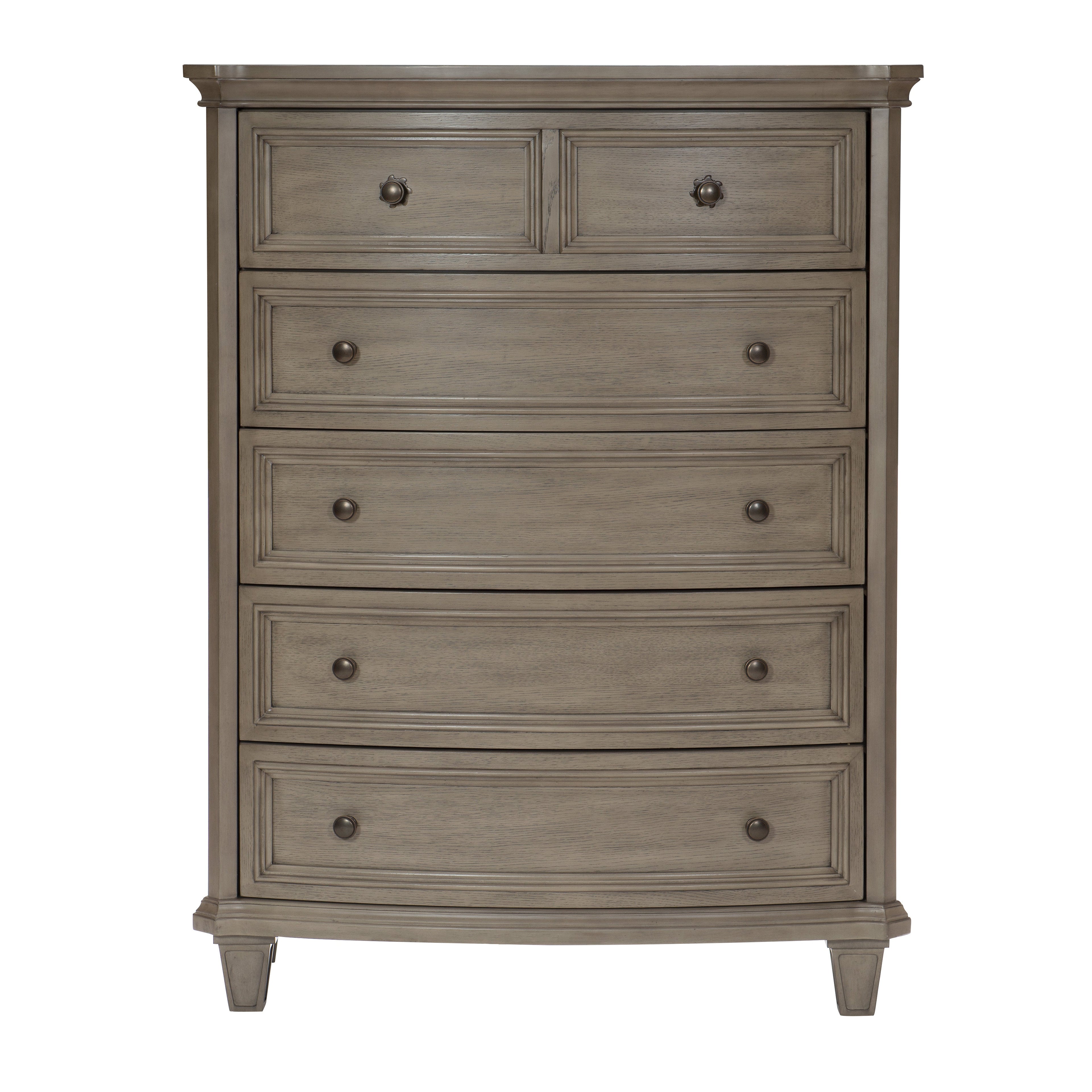 Homlegance Chest Vermillion Collection In Gray Cashmere Finish