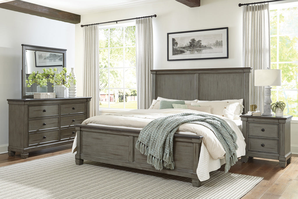 Homlegance Chest Weaver Collection In 2-Tone Finish Coffee And Antique Gray