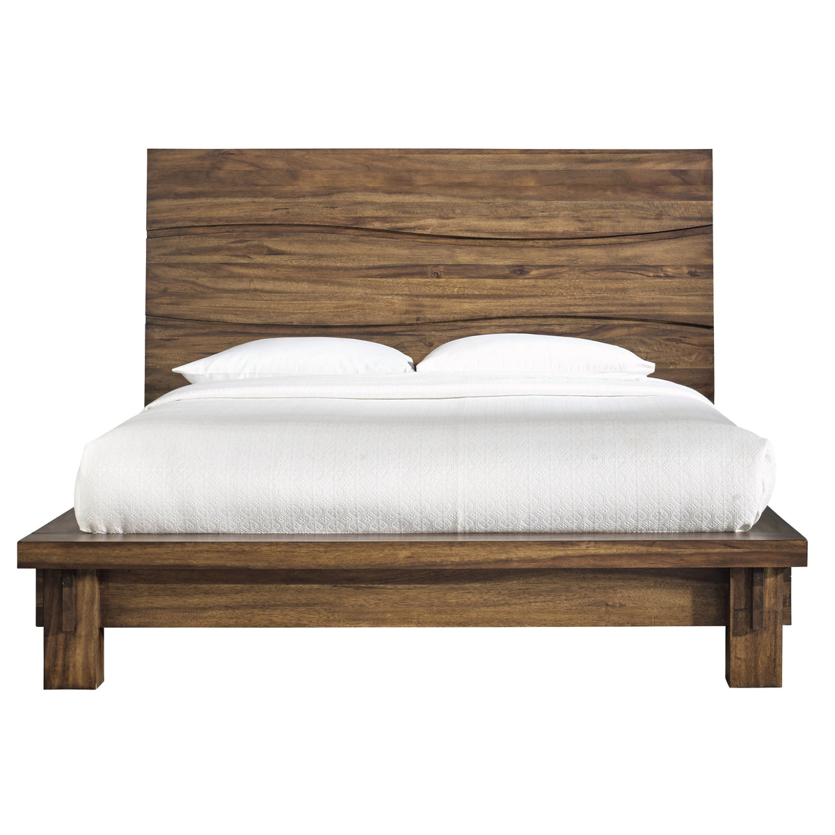Modus Ocean Cal King Platform Bed in Natural Sengon
