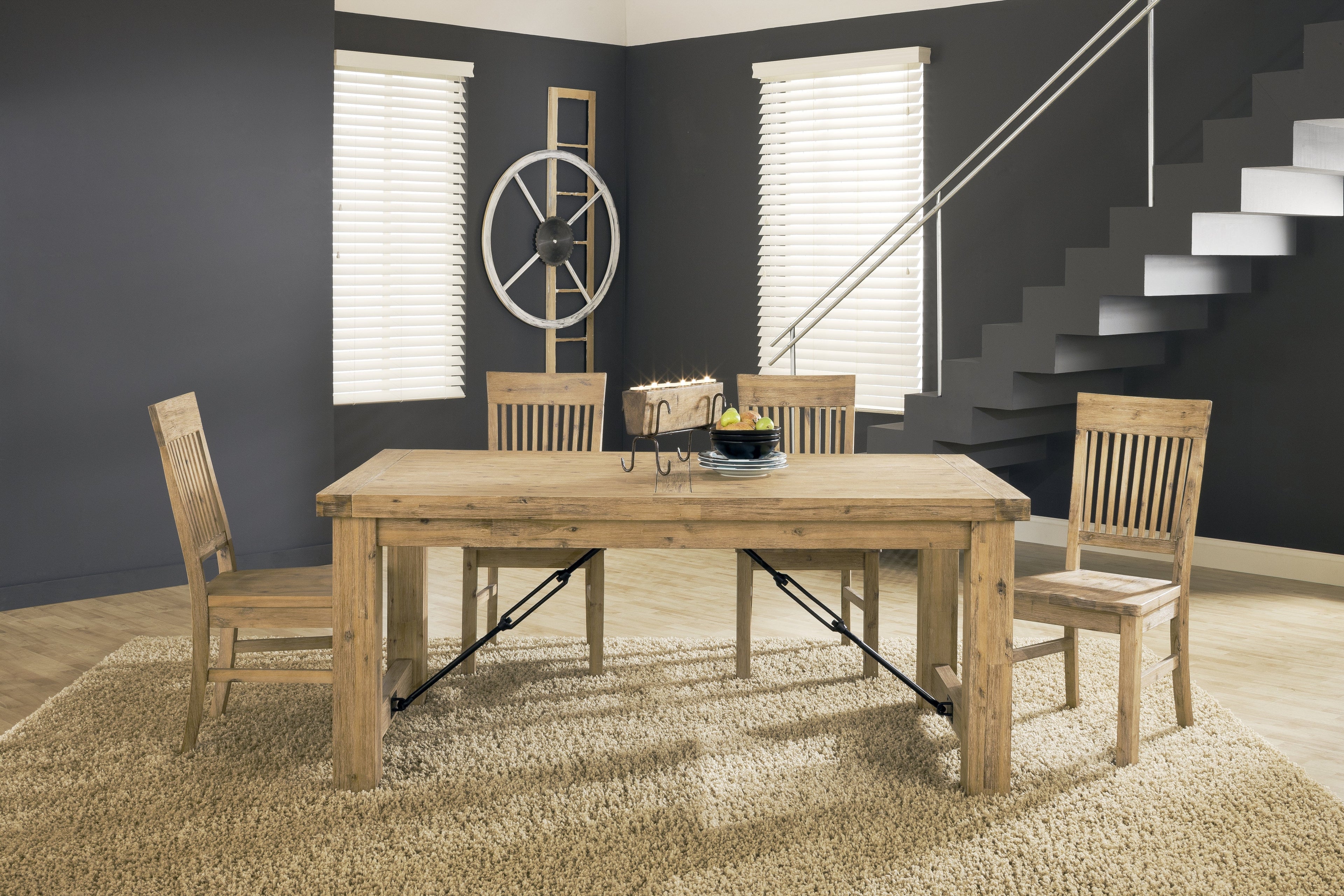 Modus Autumn 5PC Dining Table 4 Chair Dining set in Cider