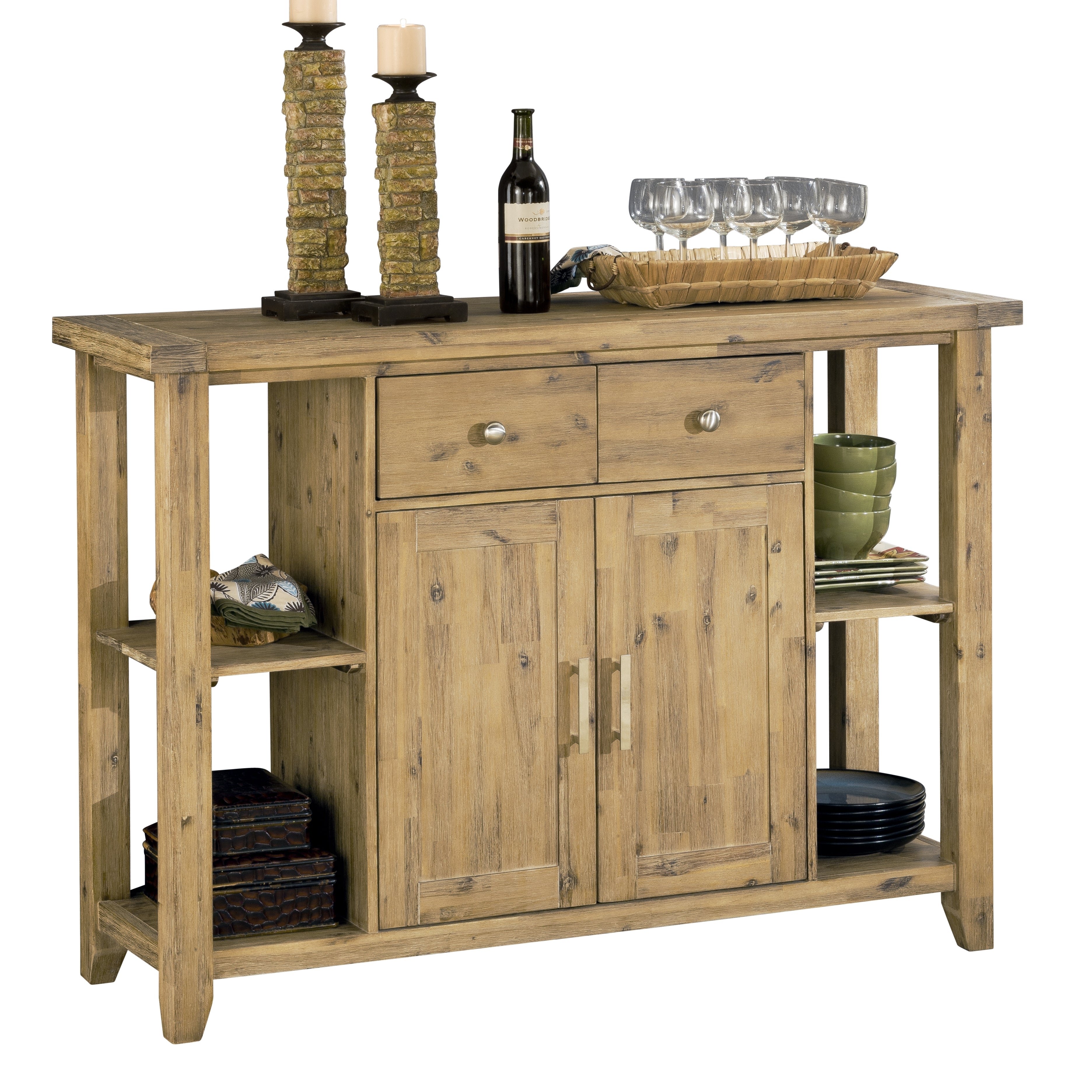 Modus Autumn 6PC Dining Table 4 Chair Sideboard Dining Set in Cider