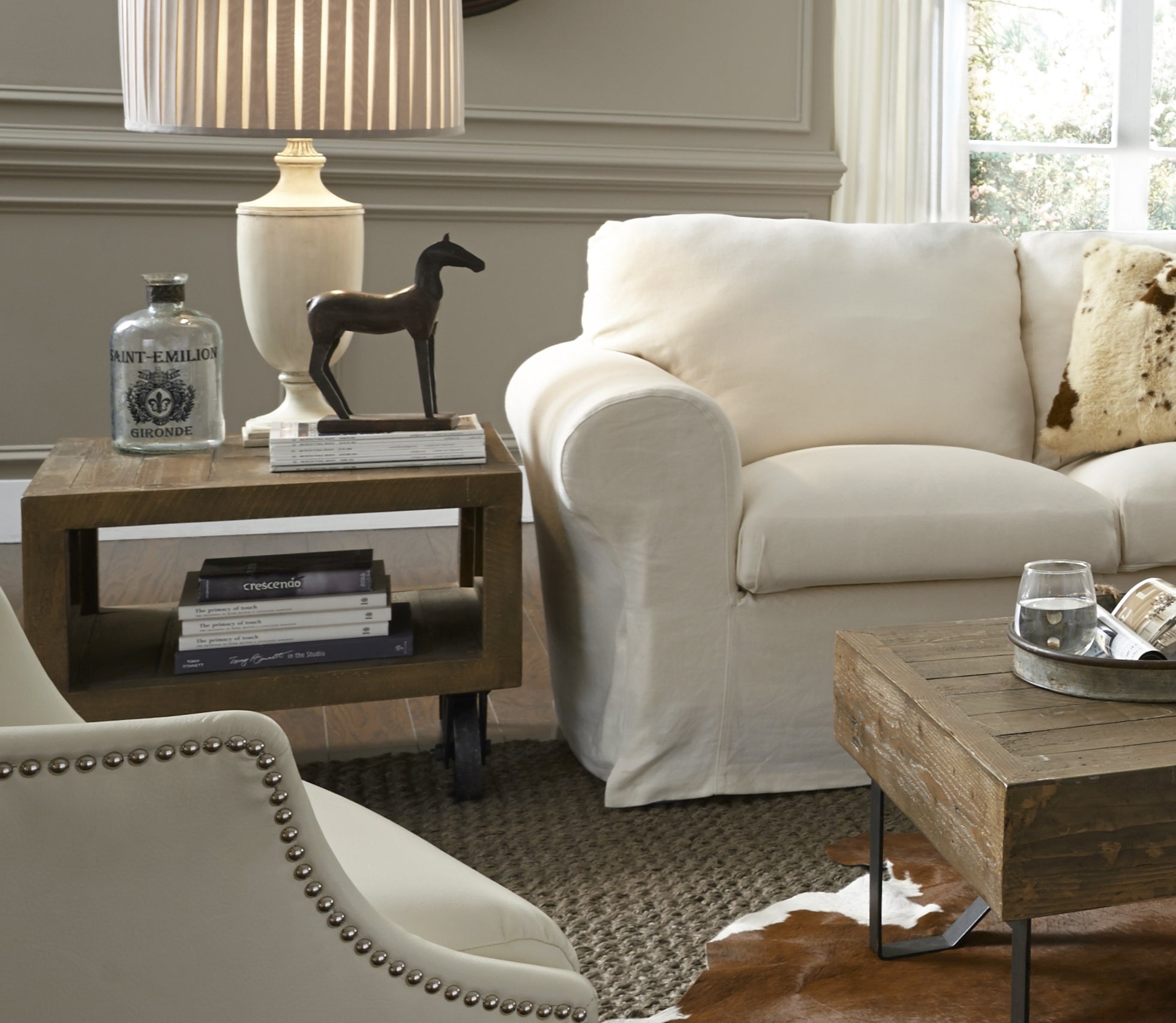 Modus Coalburn End Table in Rustic Brown