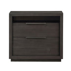 Modus Oxford 4PC Cal King Storage Bedroom Set w Nightstand in Dolphin