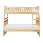 Homelegance Bartly Twin / Full Bunk Bed in Natural Pine
