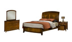 Modus Brighton 4PC Full Bedroom Set w Nightstand in Cinnamon