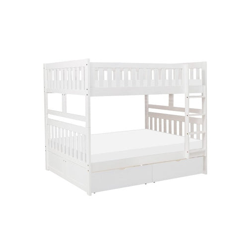 Homelegance Galen Full / Full Bunk Bed Storage Drawer in White