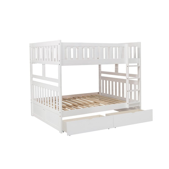 Homelegance Galen Full / Full Bunk Bed Storage Drawer in White