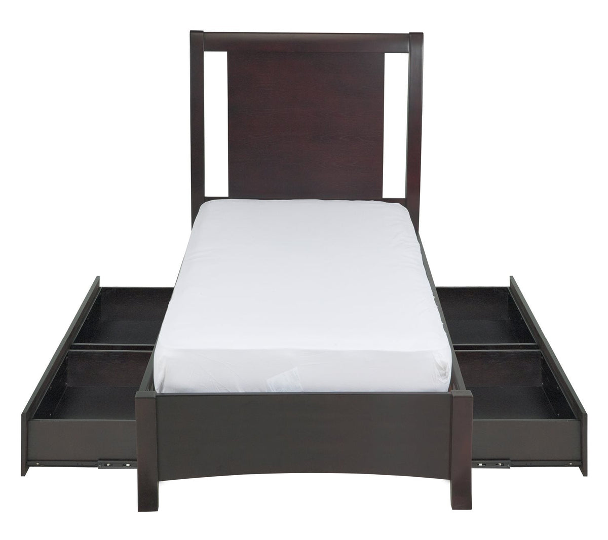 Modus Nevis 4PC Full Storage Bedroom Set in Espresso